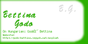 bettina godo business card